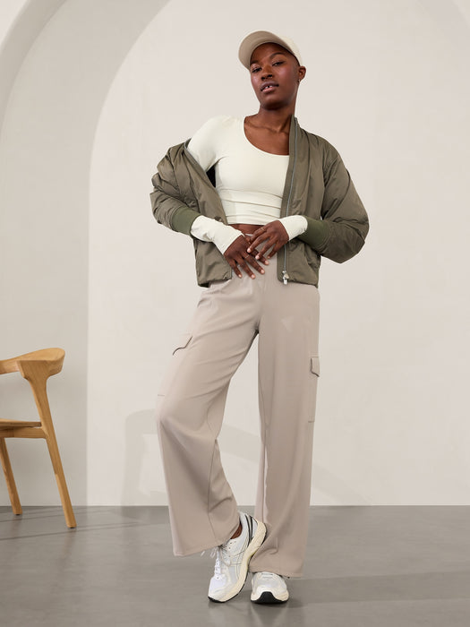 Venice High Rise Wide Leg Cargo Pant