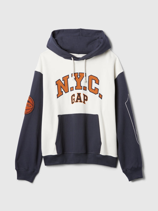 NYC Logo Colorblock Hoodie