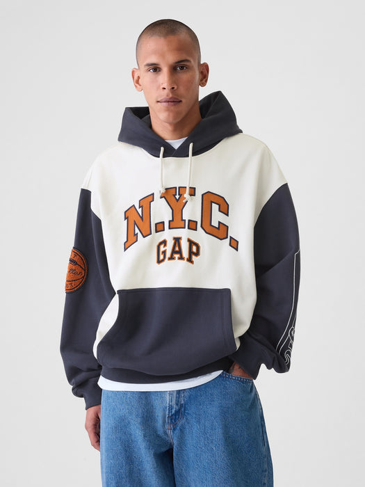 NYC Logo Colorblock Hoodie