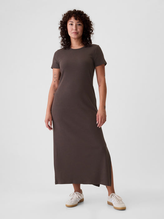 Modern Rib Maxi T-Shirt Dress