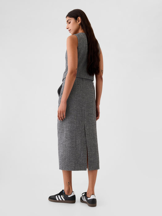 Pencil Midi Skirt