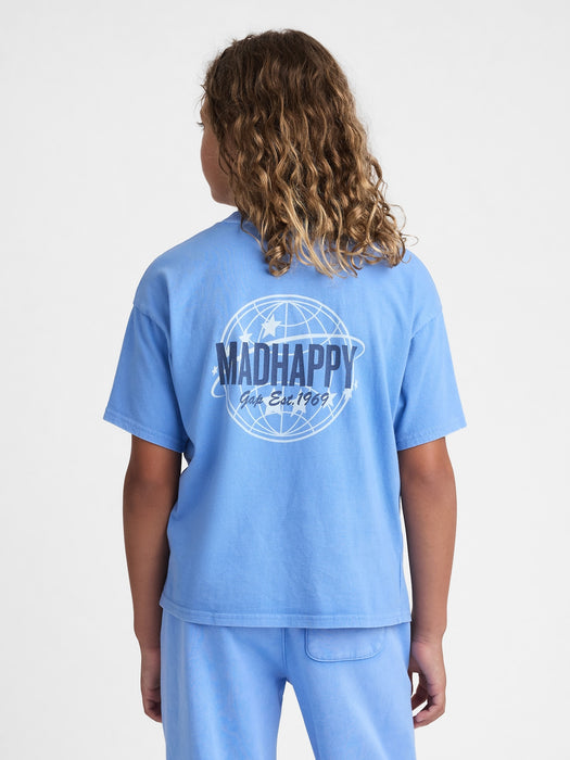 gap & madhappy kids globe pocket tee