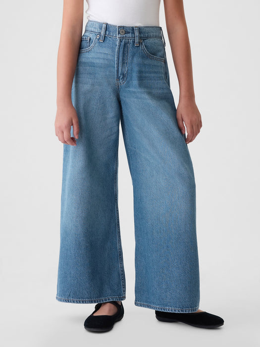 Kids Mid Rise Baggy Jeans