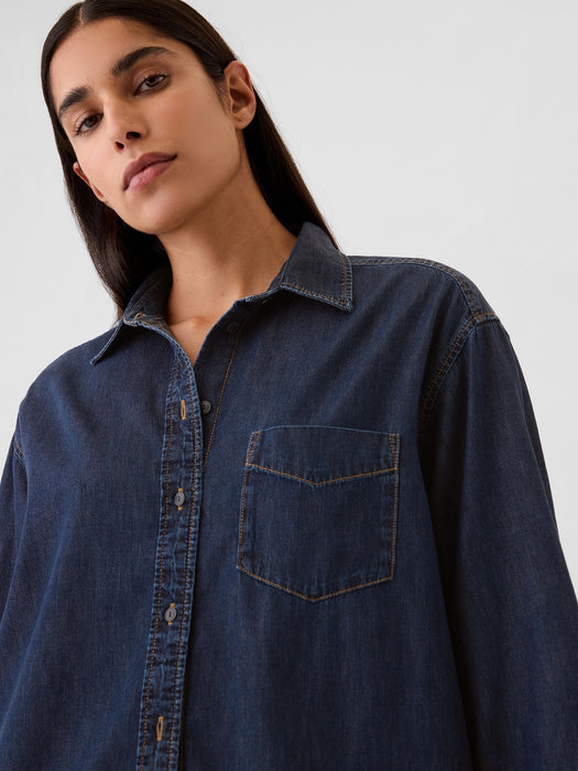 Chambray Denim Big Shirt