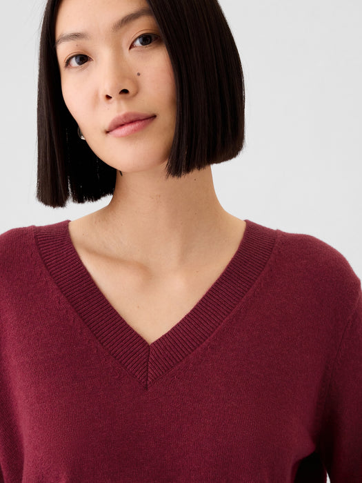 CashSoft V-Neck Sweater