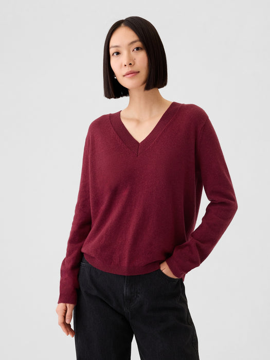 CashSoft V-Neck Sweater