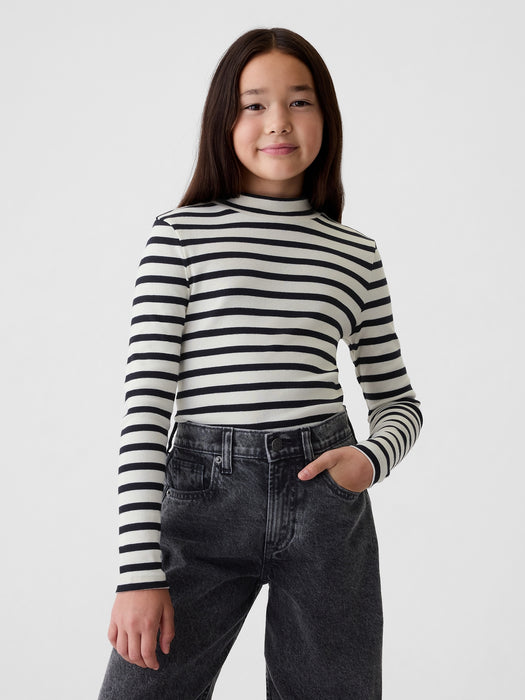 Kids Rib Mockneck T-Shirt