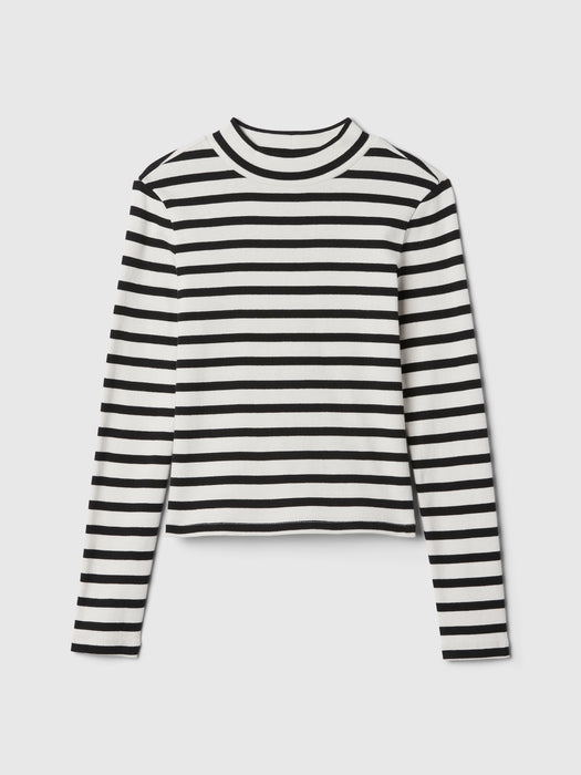 Kids Rib Mockneck T-Shirt