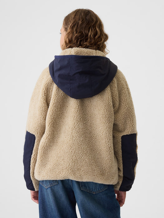 Kids Sherpa Hooded Jacket