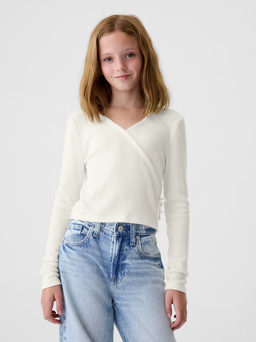 Kids Rib Wrap Top