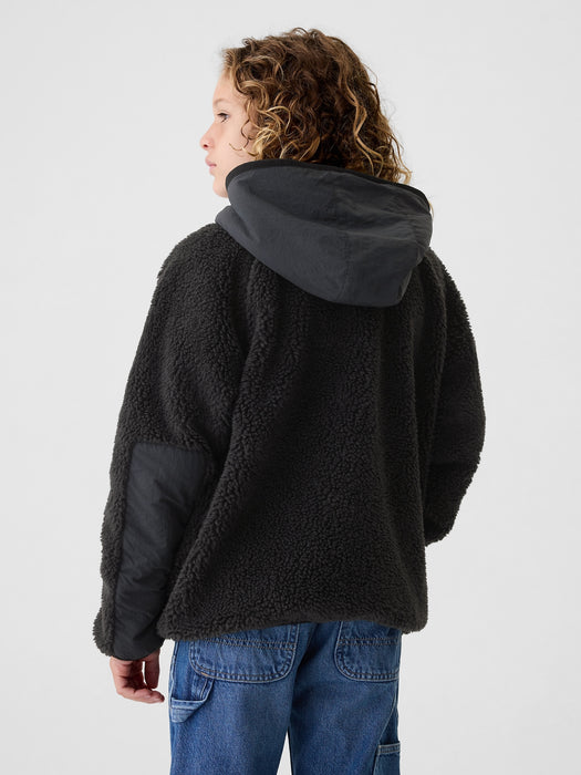 Kids Sherpa Hooded Jacket