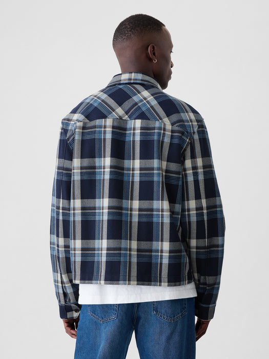 Heavyweight Flannel Full-Zip Shirt Jacket