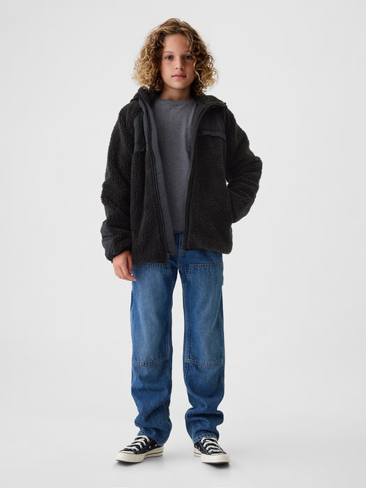 Kids Sherpa Hooded Jacket