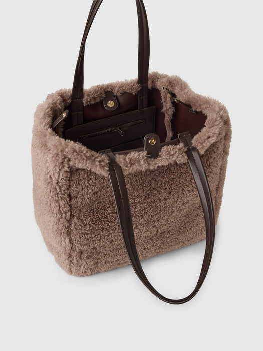 Faux Fur Tote Bag