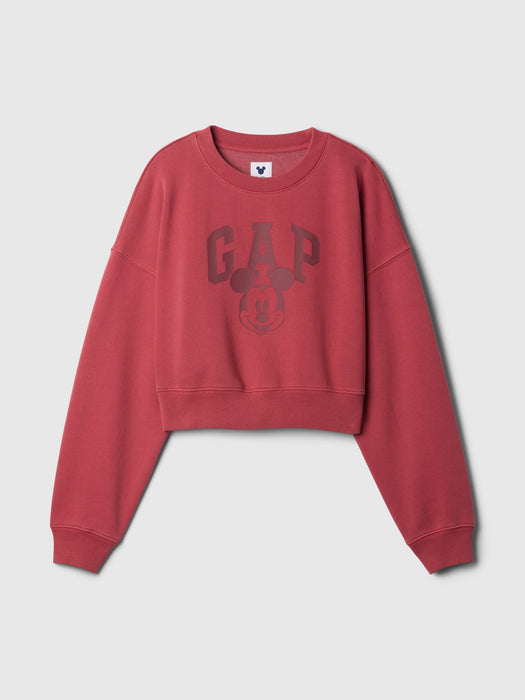 Gap × Disney Mickey Mouse Cropped Logo Sweatshirt