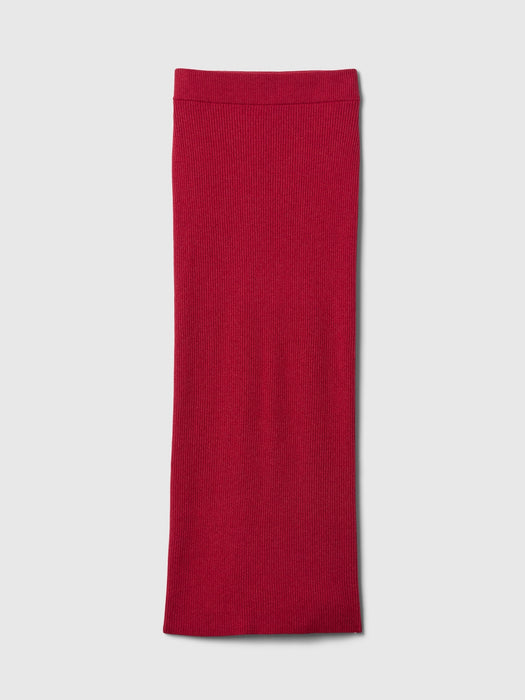 CashSoft Rib Maxi Sweater Skirt