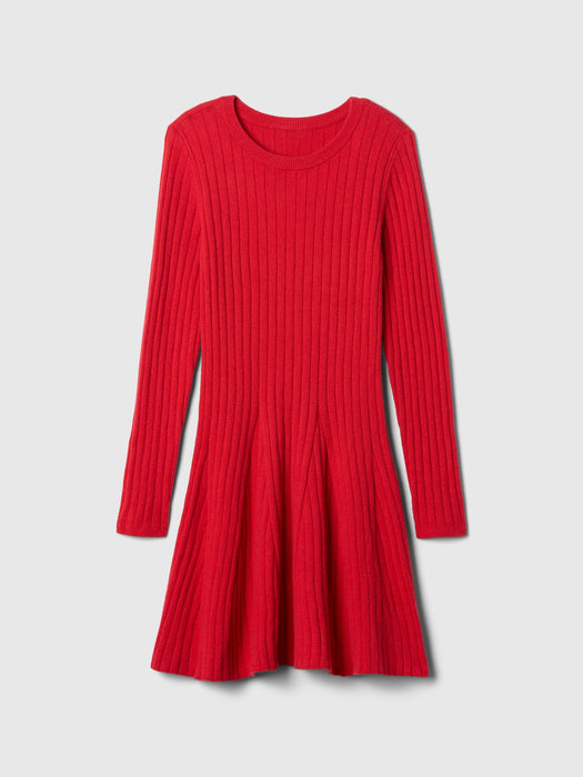 Kids CashSoft Rib Sweater Dress