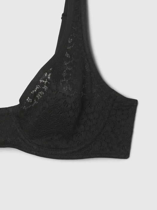 Lace Unlined Semi-Demi Bra