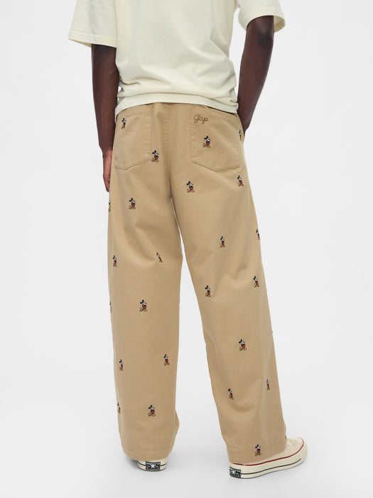 Gap × Disney Embroidered Baggy Khakis