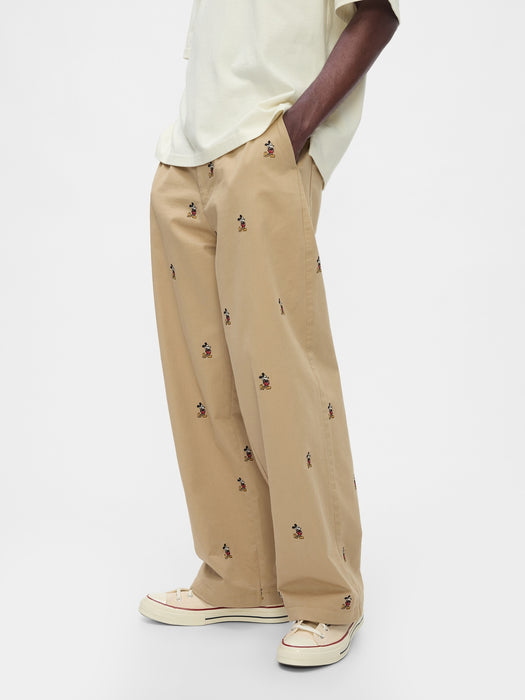 Gap × Disney Embroidered Baggy Khakis