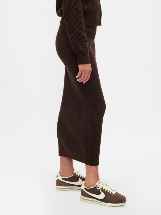 CashSoft Rib Maxi Sweater Skirt