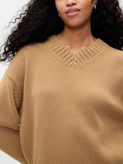 Oversized V-Neck Sweater