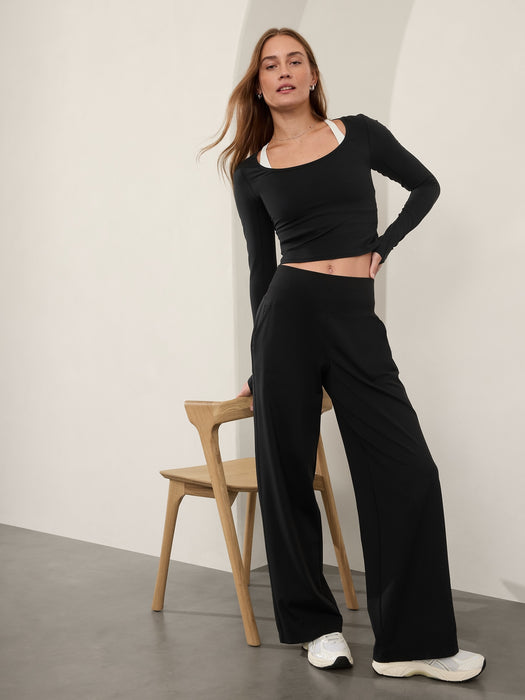 Venice Mid Rise Wide Leg Pant