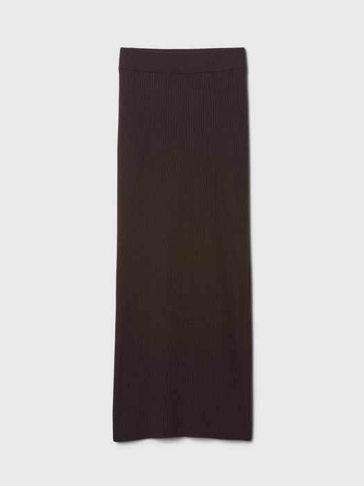 CashSoft Rib Maxi Sweater Skirt