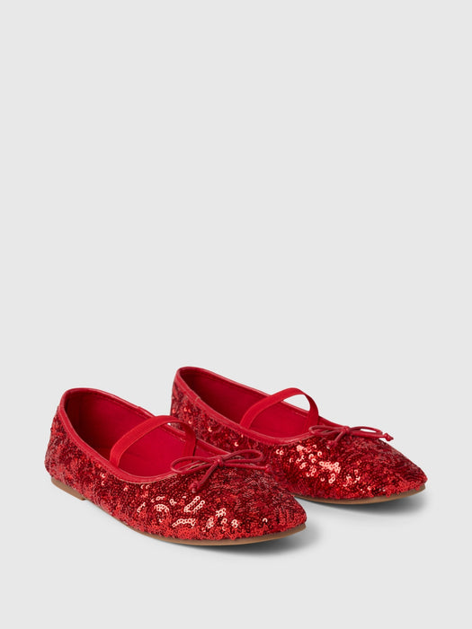 Kids Sequin Ballet Flats