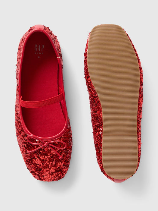 Kids Sequin Ballet Flats