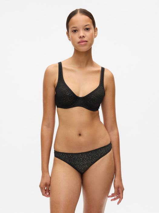 Lace Unlined Semi-Demi Bra