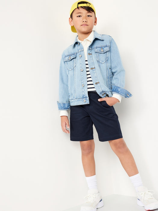 Twill School Uniform Shorts for Boys (At Knee)