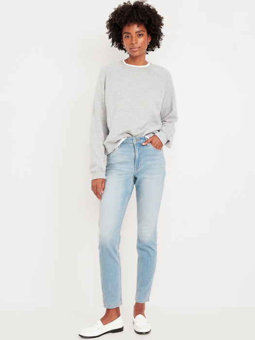 High-Waisted Wow Straight Ankle Jeans