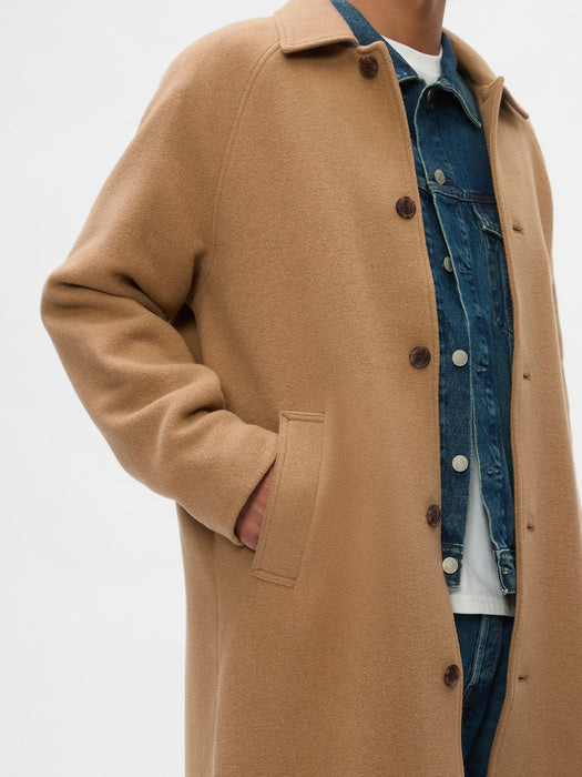 Oversized Wool-Blend Topcoat