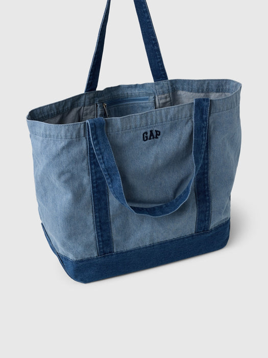 Gap Logo Denim Strap Tote Bag