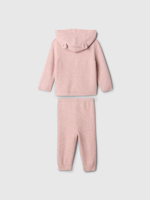 Baby CashSoft Bear Hoodie Outfit Set