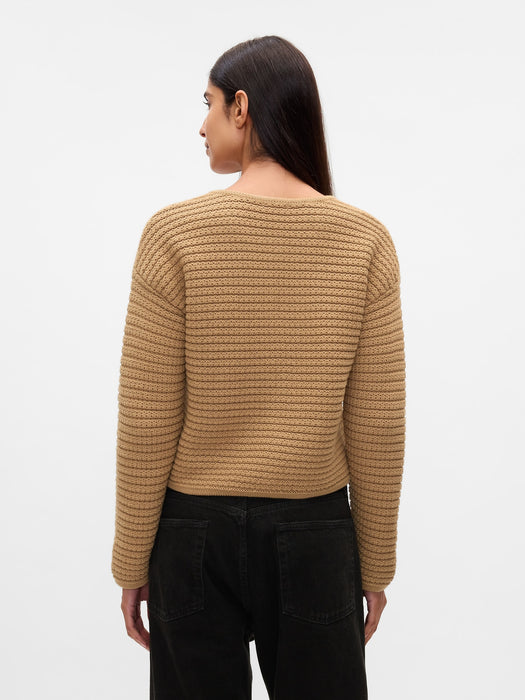 Textured Sweater Jacket