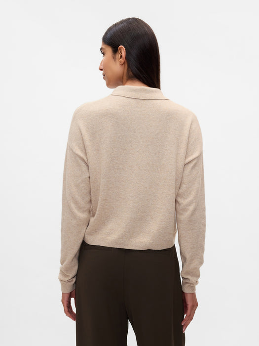 CashSoft Relaxed Polo Sweater