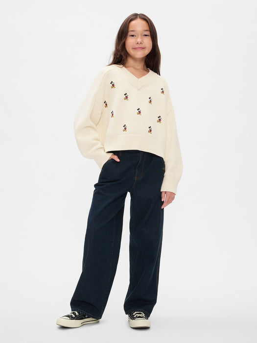 Gap × Disney Kids Mickey Mouse Embroidered Sweater