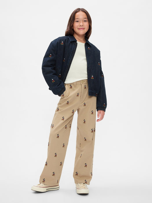 Gap × Disney Kids Embroidered Baggy Khakis