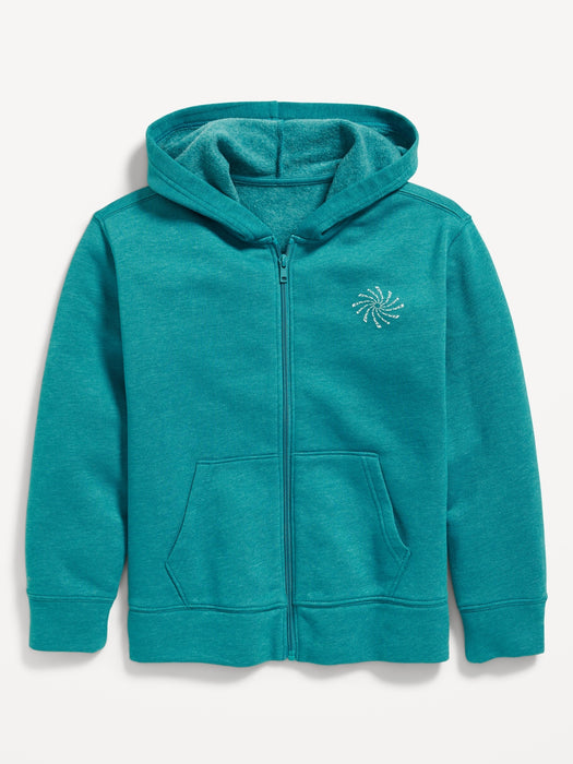 Graphic Zip-Front Hoodie for Boys