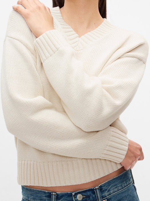 Oversized V-Neck Sweater