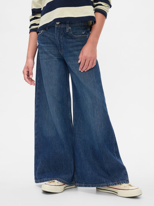 Kids Mid Rise Baggy Jeans