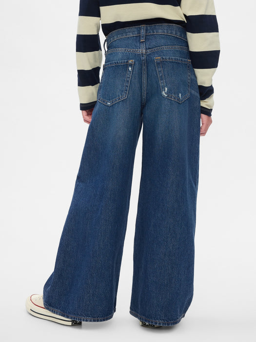 Kids Mid Rise Baggy Jeans