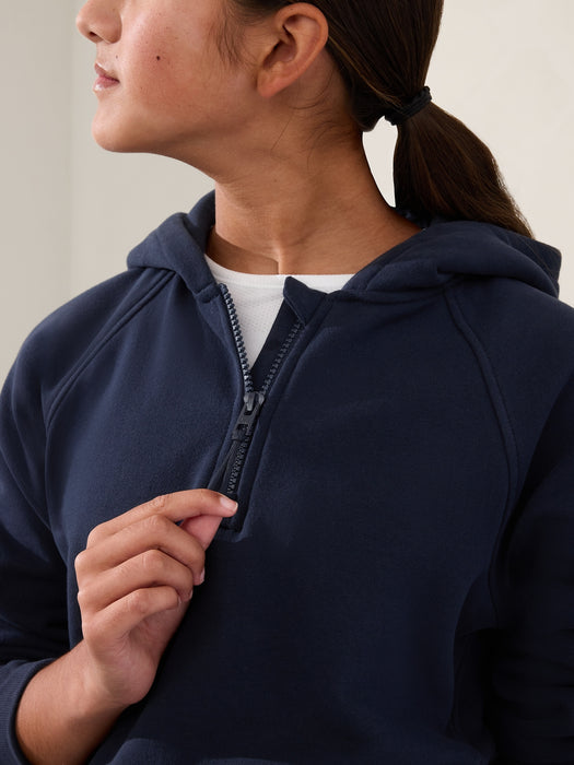 Athleta Girl All Day Half Zip Hoodie