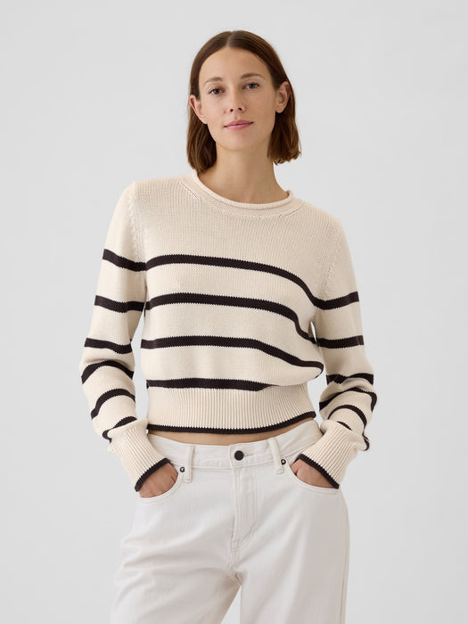 Shrunken Roll Neck Sweater