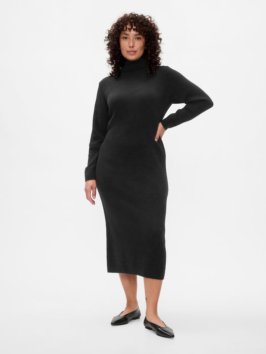 CashSoft Turtleneck Maxi Sweater Dress