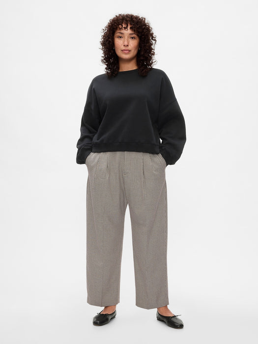 365 High Rise Brushed Twill Pleated Taper Trousers