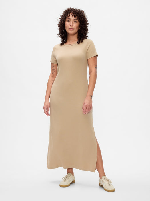 Modern Rib Maxi T-Shirt Dress