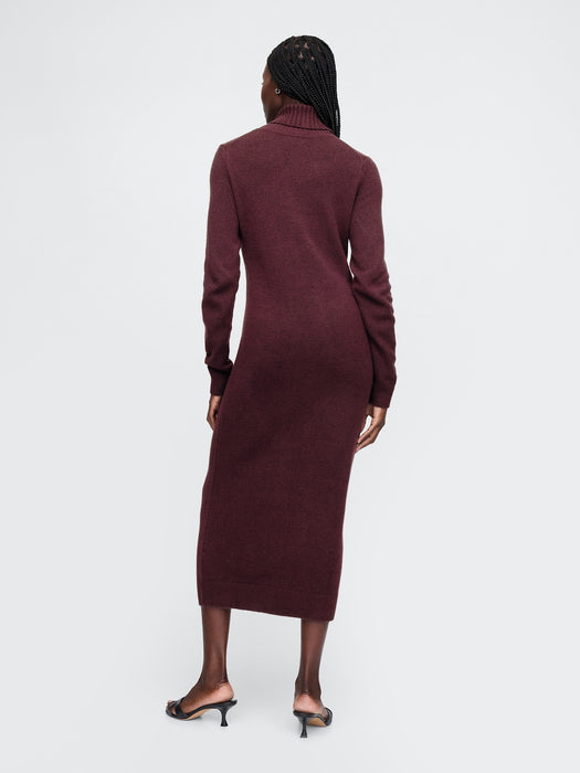 CashSoft Turtleneck Maxi Sweater Dress